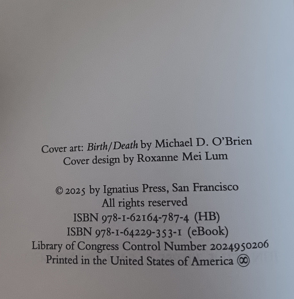 Letter to the Future A Novel Michael D. O’Brien 2025 Hardcover Dust Jacket