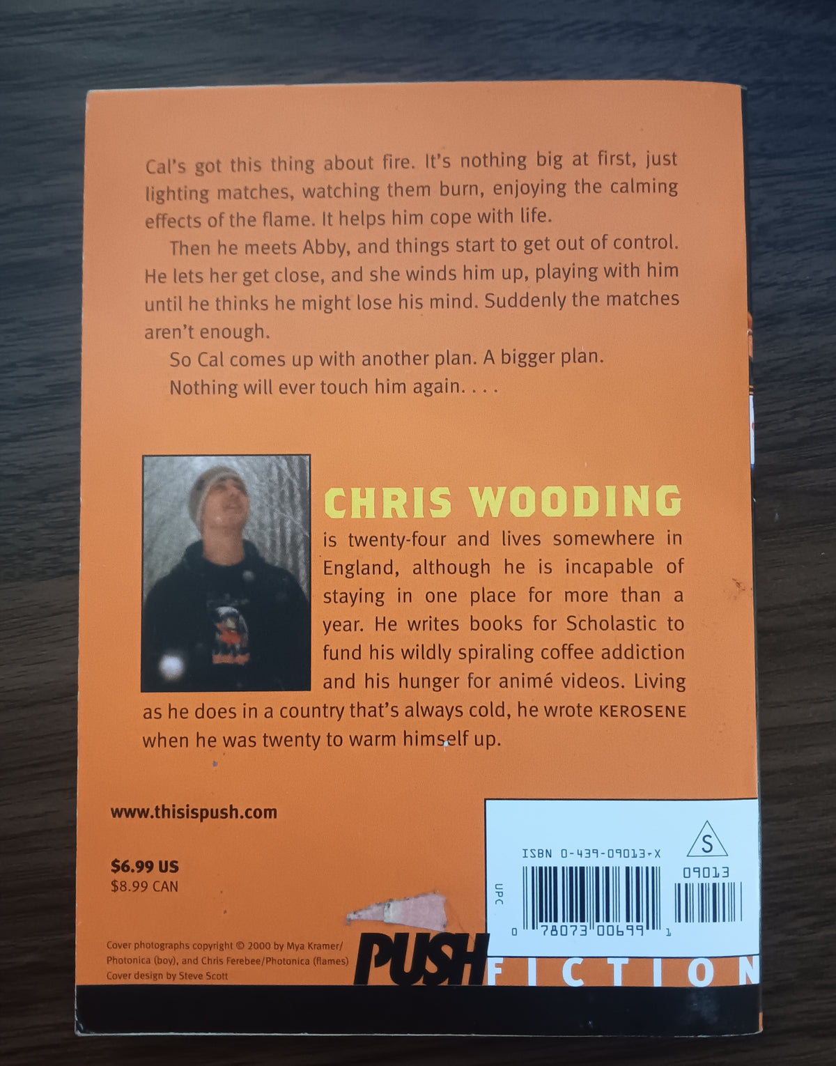 Kerosene by Chris Wooding Paperback 2002 Scholastic PUSH Young Adult Fiction