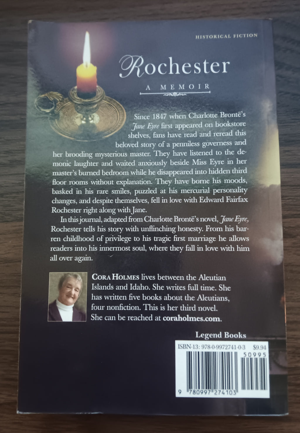 Rochester A Memoir Cora Holmes SIGNED Inscribed Paperback 2016 Jane Eyre