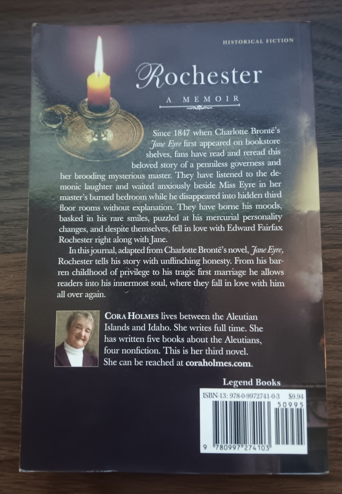 Rochester A Memoir Cora Holmes SIGNED Inscribed Paperback 2016 Jane Eyre