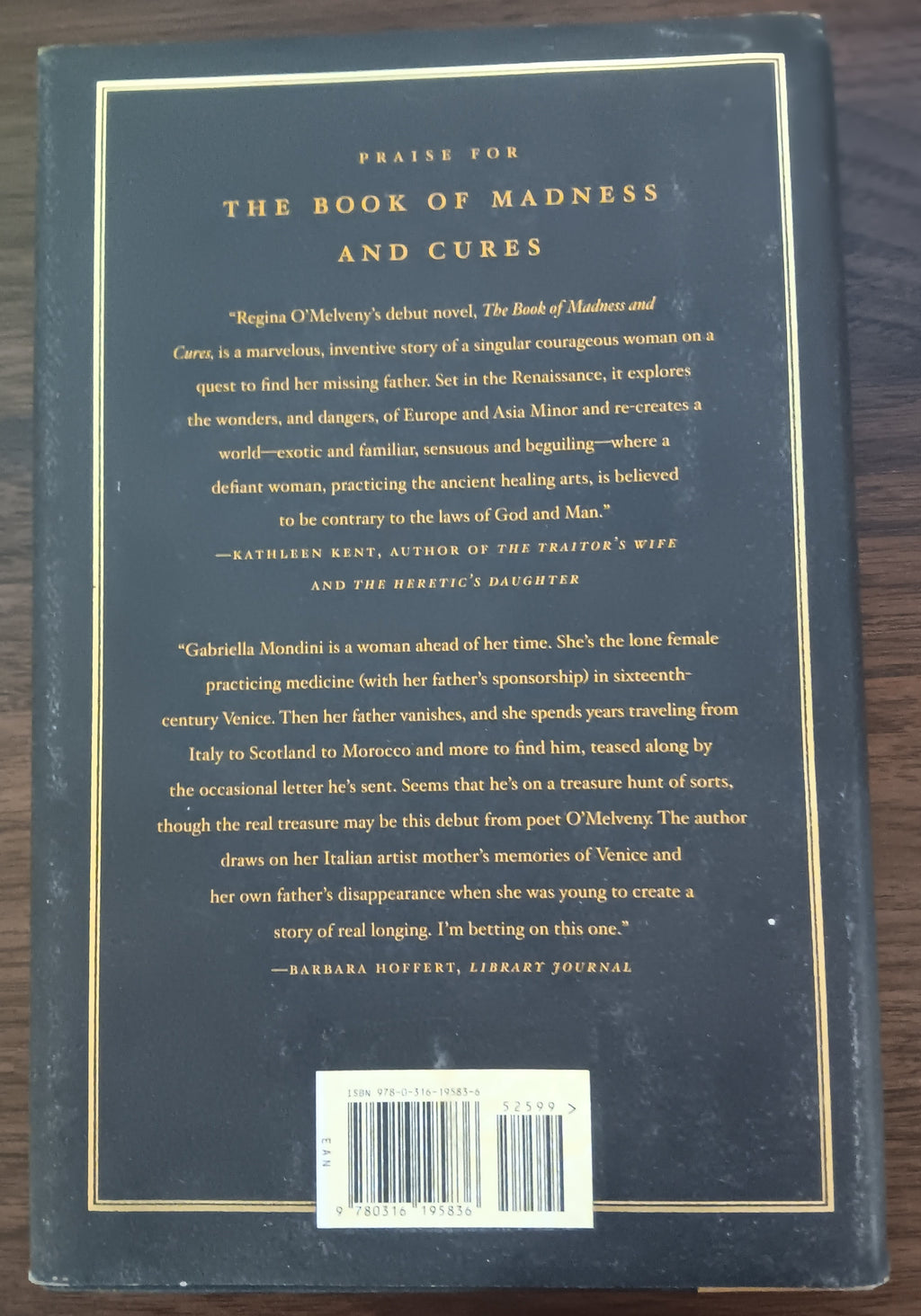 The Book of Madness and Cures Regina O'Melveny First Edition First Printing HC D