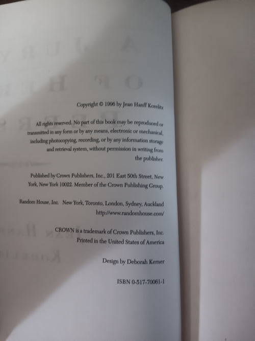 A Jury of Her Peers — Jean Hanff Korelitz | Hardcover with Dust Jacket (1996)