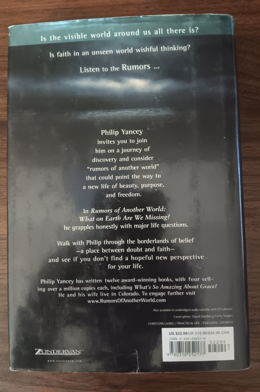 Rumors of Another World by Philip Yancey — Signed Hardcover, First Edition, First Printing