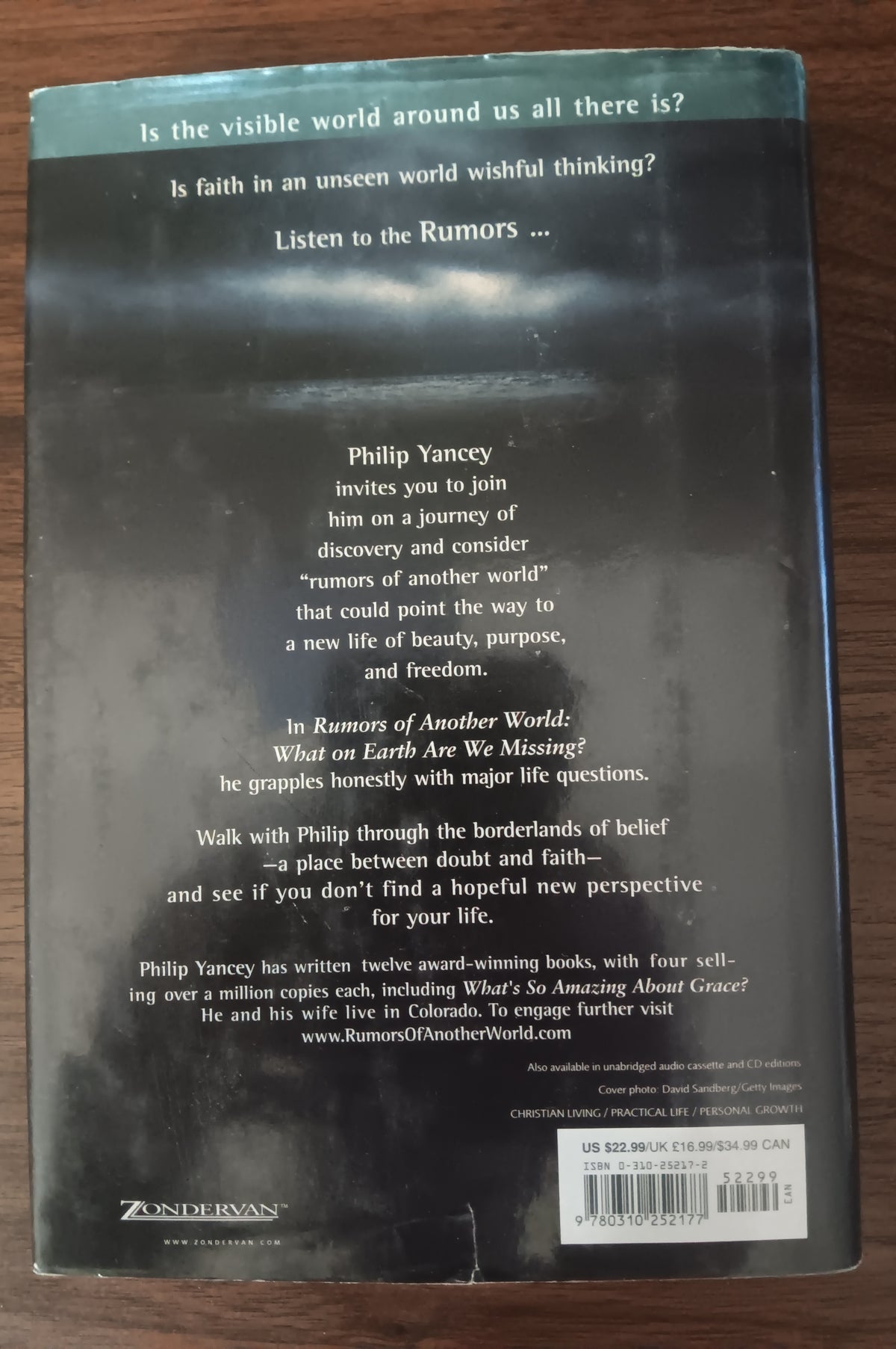 Rumors of Another World by Philip Yancey — Signed Hardcover, First Edition, First Printing