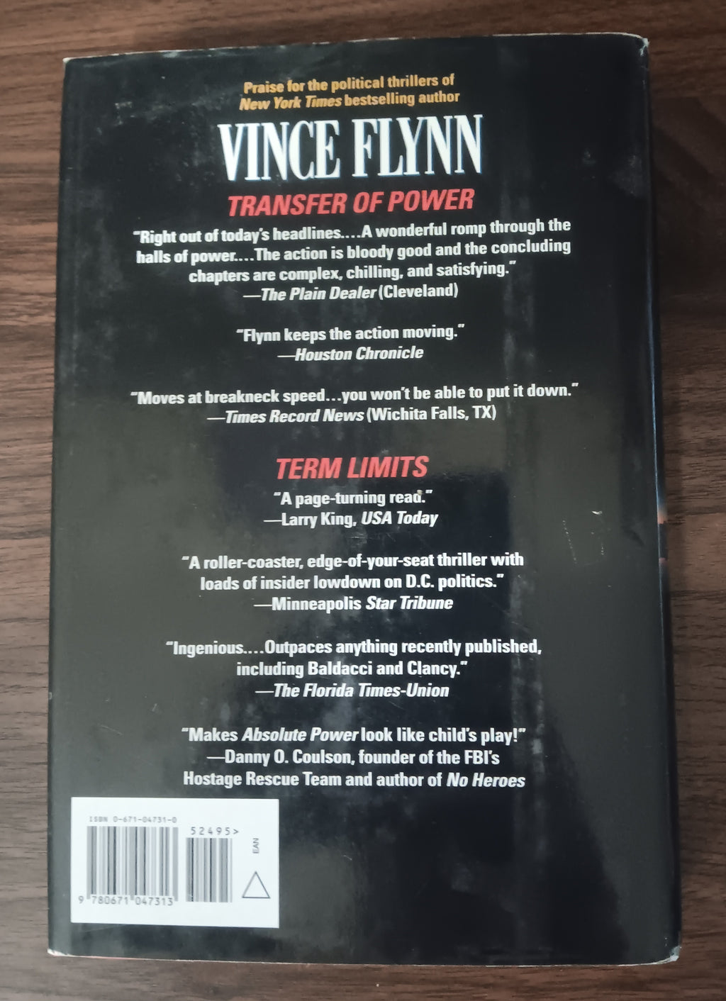 The Third Option by Vince Flynn — Hardcover, First Edition, First Printing