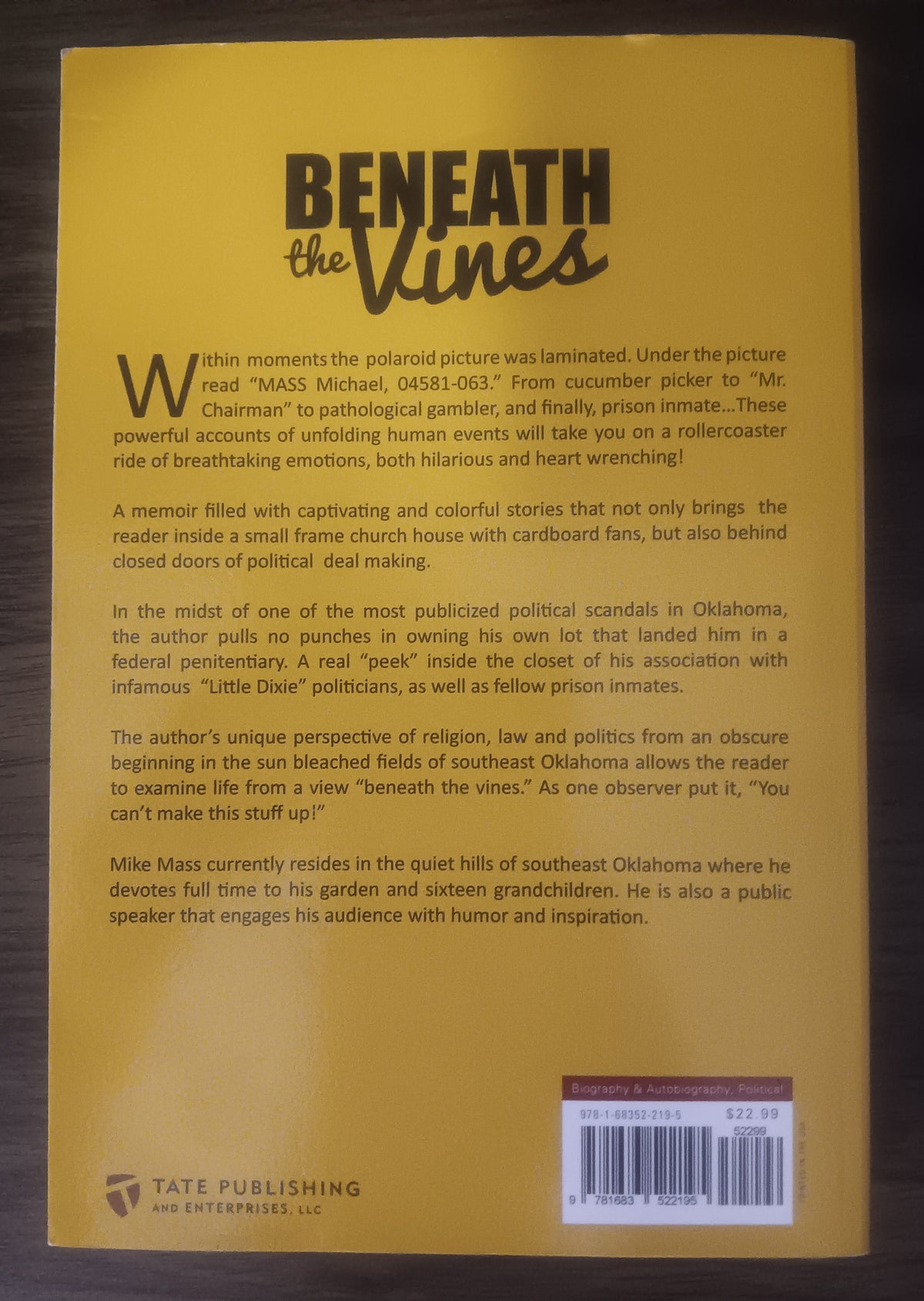 Beneath the Vines by Mike Mass — Paperback
