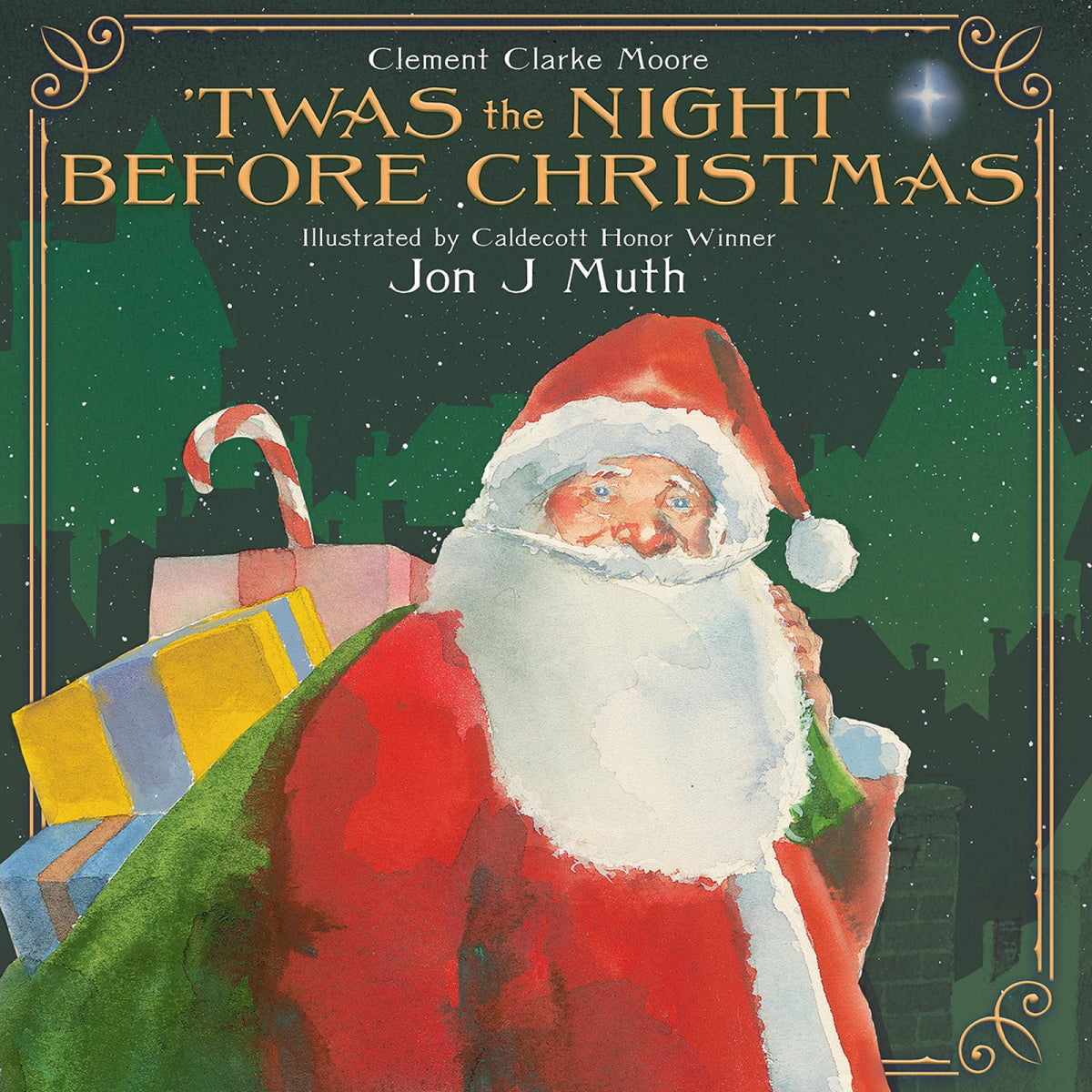 ’Twas the Night Before Christmas by Clement Clarke Moore, Illustrated by Jon J Muth — Hardcover